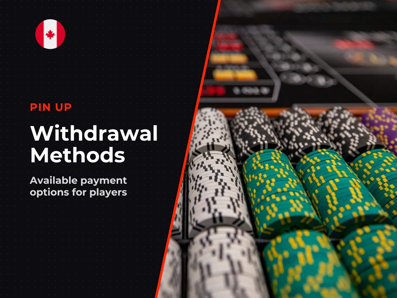 Important for Canadian players Interac e-Transfer