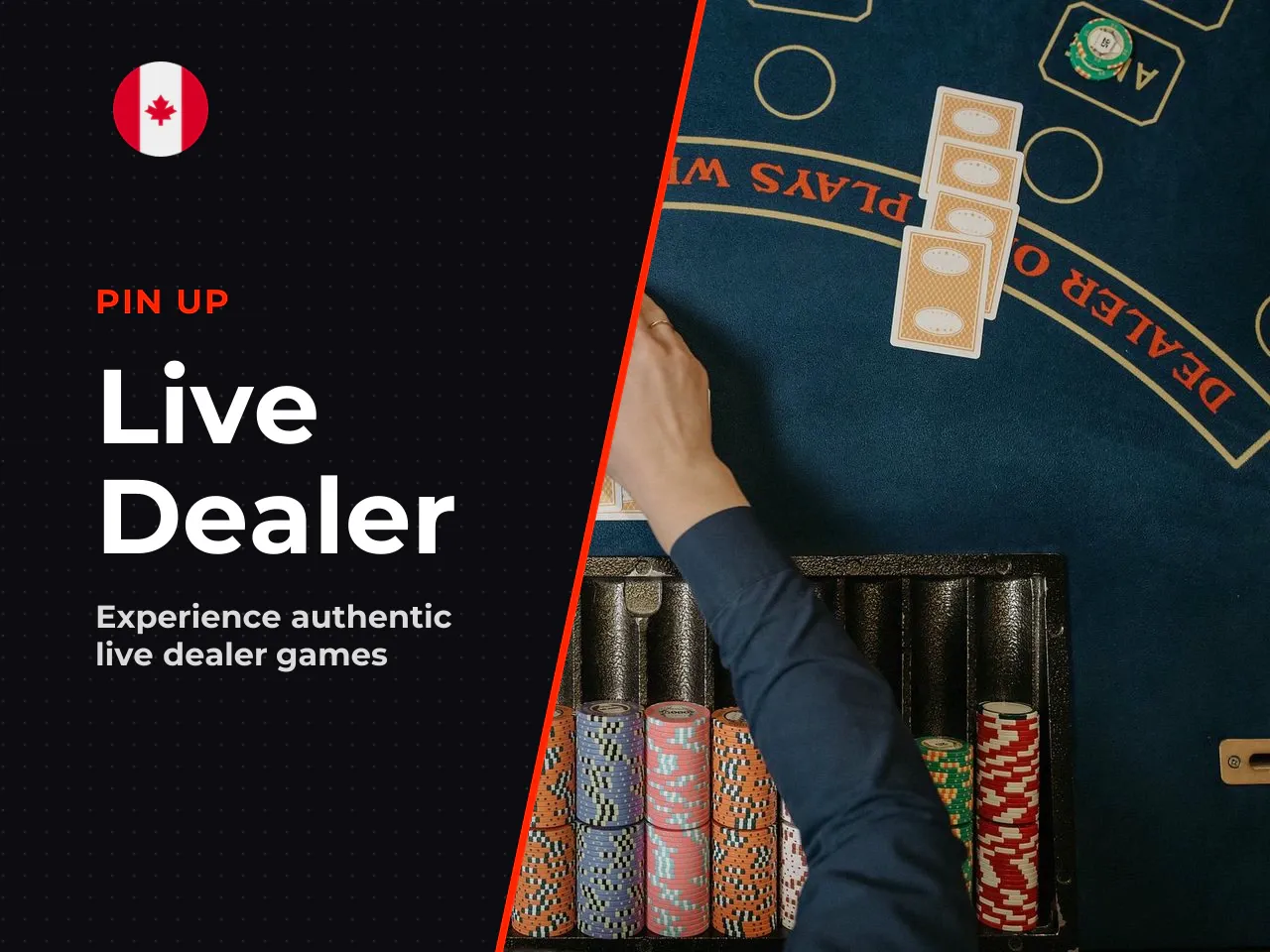 Live dealer tables are available only